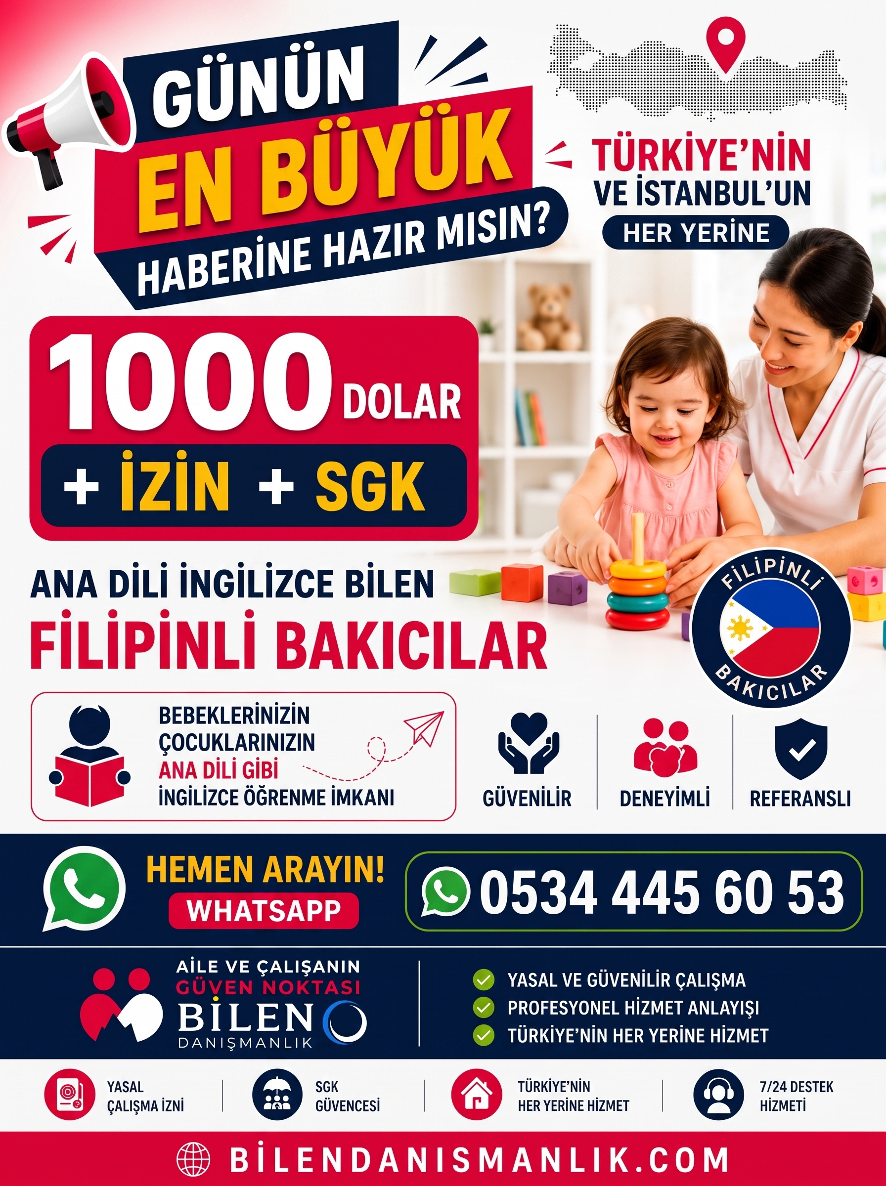 Filipinli  Bakıcı Yardımcı Tedarik Süreci